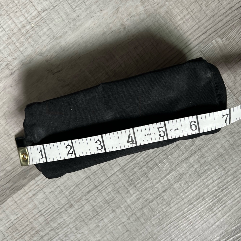 PRADA VELA MINI BLACK RE-NYLON BEAUTY TECH CASE ZIP BAG - Picture 15 of 16